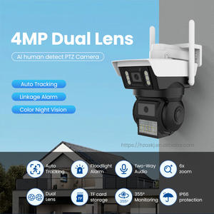 Slimme IP66 waterdichte 4MP PTZ beveiligingscamera met tweerichtingsaudio, bewegingsdetectie, tracking, nachtzicht en full colour CMOS-sensor - Product Image 2