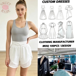 SWEET BABE Short de sport 2-en-1 taille haute pour femme avec poches, idéal pour le yoga, la gym et l'entraînement quotidien - Product Image 1