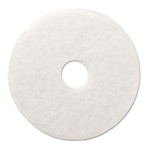 Boardwalk 17\" Diamond <b>Polishing</b> and Buffing <b>Pads</b> White for Concrete Marble Granite and Stone 5/Carton - Product Image 3