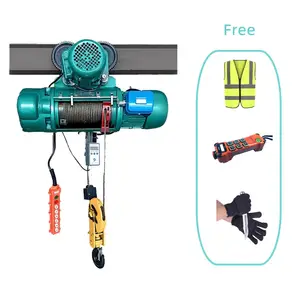 전동 트롤리와 함께 2 배 속도 와이어 로프 5t 10t 15t 모터 구동 전기 호이스트