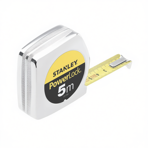 ตลับเมตรพลาสติกแบบม้วนเก็บอัตโนมัติ PowerLock ขนาด 5 เมตร พร้อมใบมีดมองเห็นชัดเจนและระบบคืนสู่ตำแหน่งเดิมอัตโนมัติ - Product Image 2