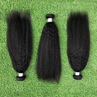 Cheveux humains vierges naturels Sunny Grace, cheveux brésiliens lisses crépus pour les belles femmes noires