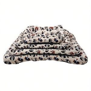 Ensemble de lit pour animaux de compagnie en coton rembourré, quatre pièces, série BM1290 - Product Image 2