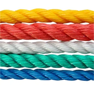 100 YARD/2MM 3MM 4MM 5MM 6MM Factory Hdpe Plastic Blue PP/PE Twisted Fishing Net Twine Packing Rope