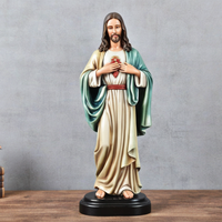 Statue religieuse en résine peinte à la main décor à la maison catholique jésus et saint Joseph Figurine cadeaux de festival