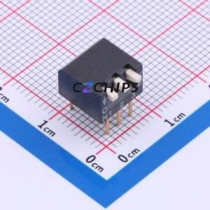 DSPV03LHGET DIP Switch Switch Piano Key Single Pole Single Throw 3 PC Pin - Product Image 1