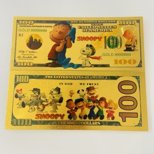 Nuevo Billete Conmemorativo de Snoopy del Anime Americano, Billete de Papel Metálico con Personaje de Dibujos Animados, Moneda Conmemorativa de Oro de 24k - Product Image 4