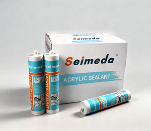 Échantillon gratuit de mastic silicone acrylique à base d'eau blanc, usage général, silicone pour la construction et l'emballage - Product Image 1