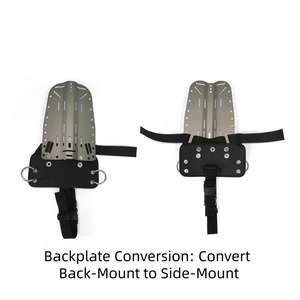 แผ่นรองหลังดำน้ำแบบมีปีก BCD พร้อมสกรูจับยึด, แบบแปลงเป็น Sidemount ได้ - Product Image 2