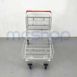 Troli Logistik Baja Industri Supermarket Tugas Berat untuk Gerobak Barang & Troli Gudang - Product Image 5