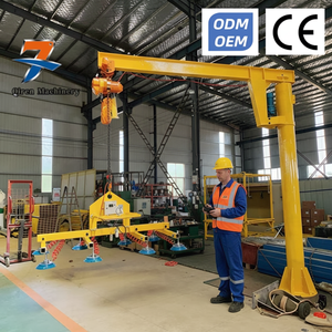 מנוף זרוע חדש לסדנה, בעל כושר הרמה של 100 ק\"ג, זרוע באורך שלושה מטרים, סיבוב של 270 מעלות, ציוד הרמה מותאם אישית לטיפול בפלטות פלדה - Product Image 1