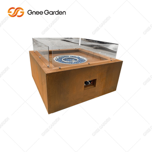 Corten Steel Modern Fire Bowl Rustic-Charm Wood-Burning Fire Pit para calefacción al aire libre en el jardín - Product Image 2