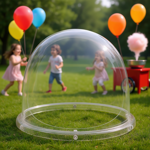 Cúpula de acrílico transparente de 15 pulgadas para máquina de algodón de azúcar, uso en fiestas - Product Image 2