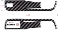Autocollant de panneau de commande de fenêtre de porte en fibre de carbone pour Chevrolet Camaro Produit modifié