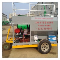 Machine de pulvérisation de ciment de boîte de vitesse de moteur de pompe à haut rendement avec trémie 2000L pour la surface de la route