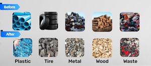 2 축 산업용 스크랩 구리선 나무 판 못 전기 케이블 재활용 슈레더/분쇄기 - Product Image 5