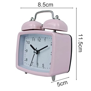 <span class=keywords><strong>Réveil</strong></span> en métal simple toutes saisons pour enfants Design traditionnel moderne du milieu du siècle avec affichage à aiguille pour la rentrée scolaire - Product Image 5