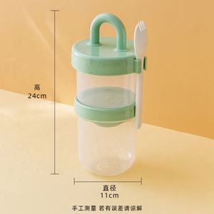 Ensemble de 24 boîtes de conservation alimentaire hermétiques en plastique moulé par injection, écologiques, double couche, type bento, pour la vente en gros - Product Image 6