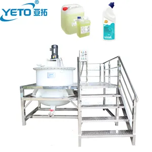 YETO-Mistura química plástica do tanque do reator da maquinaria do misturador químico industrial polipropileno anti-corrosivo do tanque de mistura do misturador