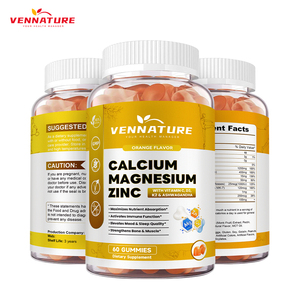 Vennature Kalsiyum Magnezyum Jelibonları - D3 Vitamini, K2 Vitamini ve Çinko ile Kemik ve Bağışıklık Desteği, Kemik Gelişimini Destekleyen Vitamin Takviyesi - Product Image 1