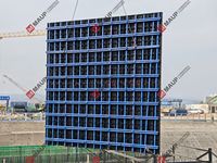 Système de coffrage modulaire en plastique ABS réutilisable plus de 100 fois, panneaux légers pour murs et colonnes en béton avec système de verrouillage rapide