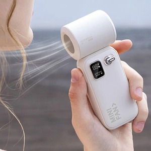 New high-speed <b>handheld</b> <b>fan</b> charging model, digital display <b>fan</b>, USB hundred level adjustment, small portable <b>fan</b> - Product Image 1