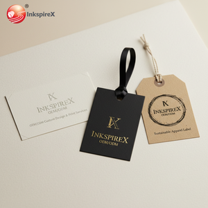 사용자 정의 종이 교수형 태그 비즈니스 인쇄 의류 태그 티셔츠 재킷 의류 라벨 걸이 태그 - Product Image 2