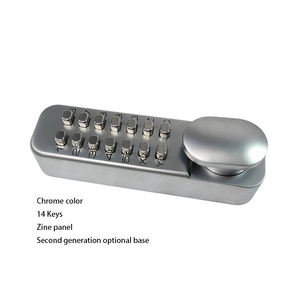 Outdoor Iron Aluminum <strong>Door</strong> Lock Keyless Digital Push Button Keyless Mechanical Lock Chrome <strong>Knob</strong> Lock - Product Image 6