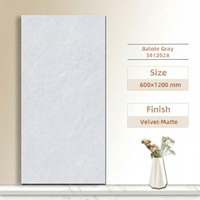 Harga Grosir Ubin Dinding Porselen Motif Batu Modern Kelas Premium 600x1200mm Matte Sampel Gratis untuk Kamar Mandi Villa Supermarket