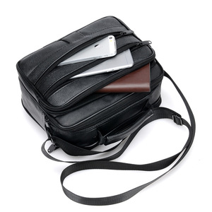 OEM Polyester Crossbody <b>Bag</b> Cell Phone Purse Luxury Leather Messenger <b>Bag</b> Genuine Leather Shoulder <b>Bag</b> for Men - Product Image 5