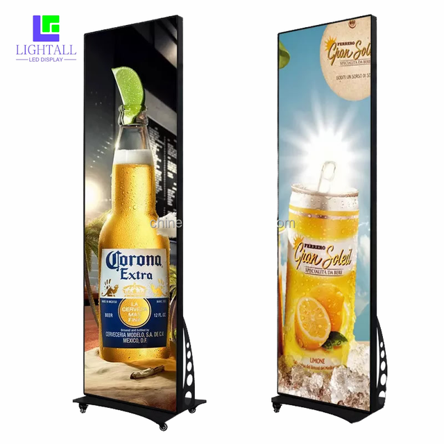 P2 Portable Foldable Led Poster Display Indoor Digital Foldable Led Screens Banner Video Wall 640x1920mm