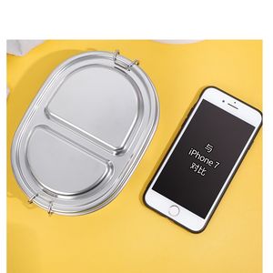 DFU163 Lonchera a Prueba de Niños y Estudiantes con 2 Compartimentos Sellados con Anillo de Silicona y Tapas con Cierre, Organizador de Alimentos - Product Image 4