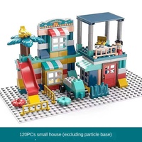 Juguete Educativo de Bloques de Construcción de Piezas Grandes para Niños de 1 a 6 Años, Tema de Edificios Modernos para Jardín de Infancia, ABS