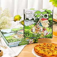 Boîtes à pizza et sushi personnalisées écologiques pour la livraison de la part des pizzerias et restaurants, en carton ondulé, 7-10 pouces, pour la vente en gros de produits alimentaires