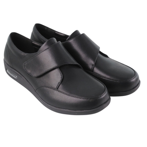 Chaussures diabétiques extra larges à enfiler en PU pour hommes, pieds gonflés, chaussures de marche réglables pour personnes âgées, soulagement de la douleur au <span class=keywords><strong>pied</strong></span>, neuropathie - Product Image 1