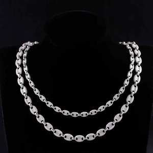 Custom Silver Miami Moissanite Tennis Chain 6mm 925 Silver Cuban Link <span class=keywords><strong>Necklace</strong></span> para homens Hip Hop Jóias Frete Grátis - Product Image 1