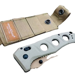 Couteau de poche tactique pliable OEM personnalisable en acier inoxydable, lame non réglable de 3,5 mm d'épaisseur, G10, chasse, bricolage - Product Image 4