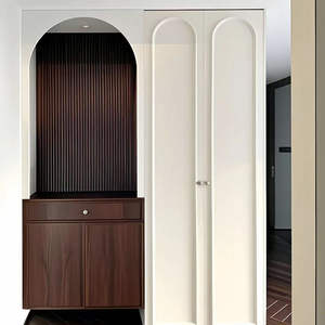 <span class=keywords><strong>Armoire</strong></span> coulissante moderne minimaliste sur mesure avec grand rangement pour chambre à coucher et mobilier d'hôtel - Product Image 4