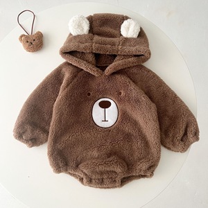 Mode Herfst Winter Lange Mouw <span class=keywords><strong>Baby</strong></span> Romper <span class=keywords><strong>Baby</strong></span> Beer <span class=keywords><strong>Baby</strong></span> Jumpsuit Pasgeboren <span class=keywords><strong>Baby</strong></span> Doek Set - Product Image 6