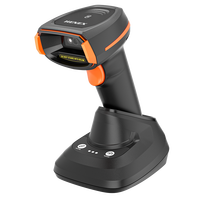 Lecteur de codes-barres sans fil portable puissant HENEX HC-4208SRC 2D QR OCR avec fonction de numérisation automatique USB et station de charge