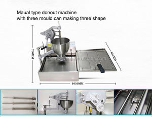 موشي 3 شكل دوغنتس موزع أتوماتيكي v الصحافة باليد آلة صنع قطارة كرات الدونات تعمل بقطارة - Product Image 6