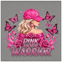 Transfert DTF Ruban Rose Tournesol Conscientisation du Cancer du Sein Espoir Personne ne combat seul Transfert thermique pour T-shirt et vêtements