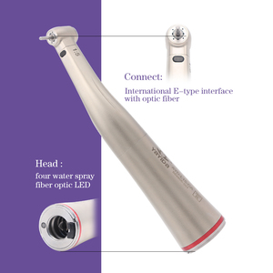 Manipolo chirurgico contrangolo 1:5 ad alta velocità con illuminazione a fibra ottica - Product Image 1