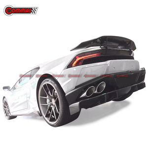 Kit de Carrocería de Fibra de Carbono Estilo DC para Lamborghini Huracán LP610, Alerón Delantero, Faldones Laterales, Difusor Trasero - Product Image 3