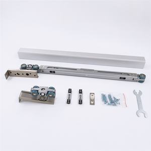 Deux Façons Amortisseur Rouleau de Suspension <span class=keywords><strong>Coulissante</strong></span> Roues Suspendues et <span class=keywords><strong>Rail</strong></span> pour Projet En Alliage de Zinc De Chargement 80 KG Canal Coulissant HL-084-02 - Product Image 2