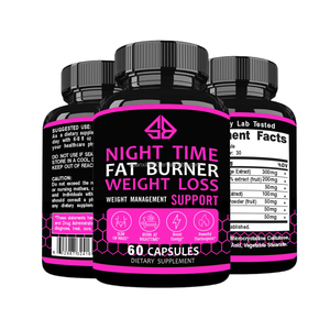 Capsules brûle-graisses nocturnes OEM, ingrédients naturels, favorise la perte de poids, la gestion du métabolisme, la santé immunitaire, 60 capsules - Product Image 2
