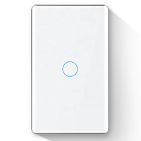 DUOMEI Tuya Smart Curved Switch Zigbee 3.0 Standar AS 1 Gang Saklar Dinding Dapat Dikendalikan Suara Alexa Home Assistant
