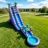 Parc aquatique gonflable, manège, château gonflable, toboggan, piscine, extérieur, CE EN71, prix d'usine commercial