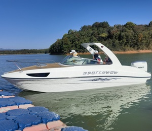 Yate de lujo con cabina flybridge de 24 pies, barco de fibra de vidrio con motor o motor de propulsión a popa - Product Image 6