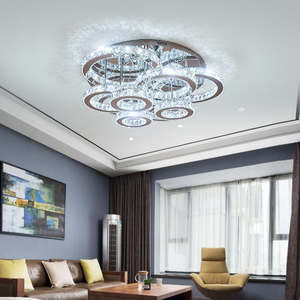 New Design Modern Design Circle Ceiling Lamp Hotel Round Ring Crystal <b>Led</b> Ceiling <b>Light</b> <b>for</b> <b>Living</b> <b>Room</b> - Product Image 6
